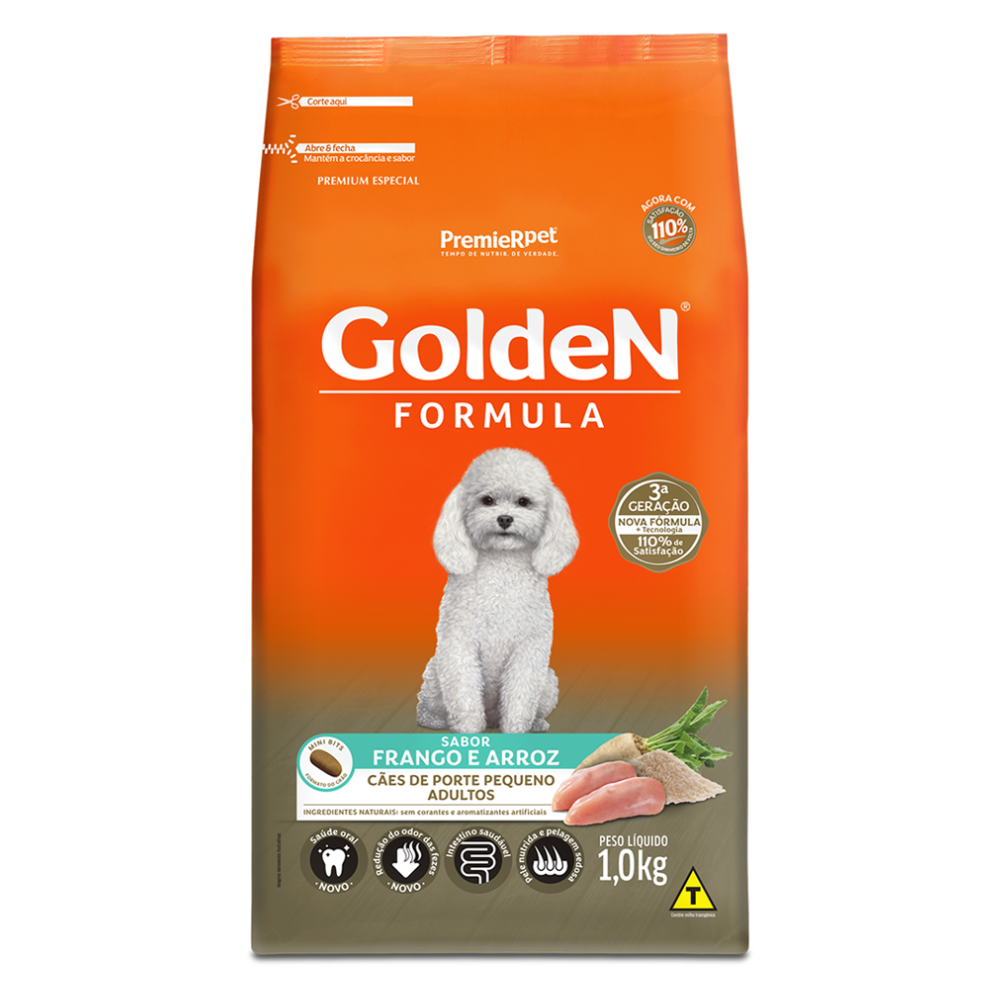Ração Seca Golden para Cachorros Adultos de Porte Pequeno