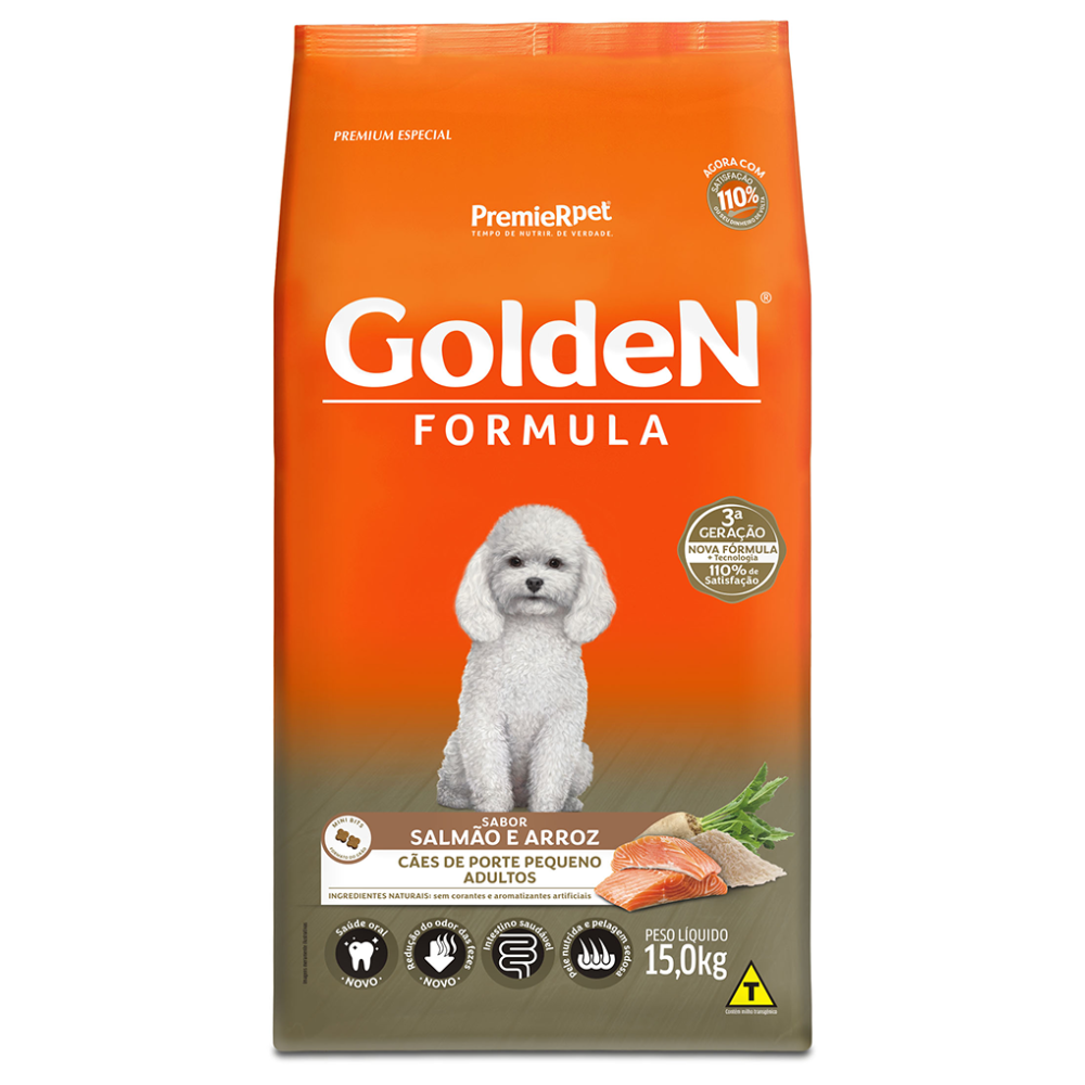Ração Seca Golden para Cachorros Adultos de Porte Pequeno