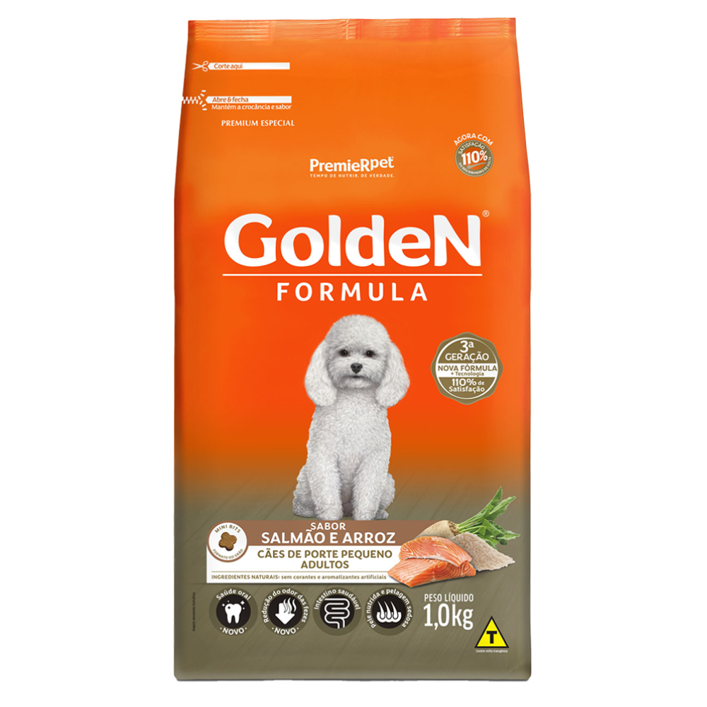 Ração Seca Golden para Cachorros Adultos de Porte Pequeno