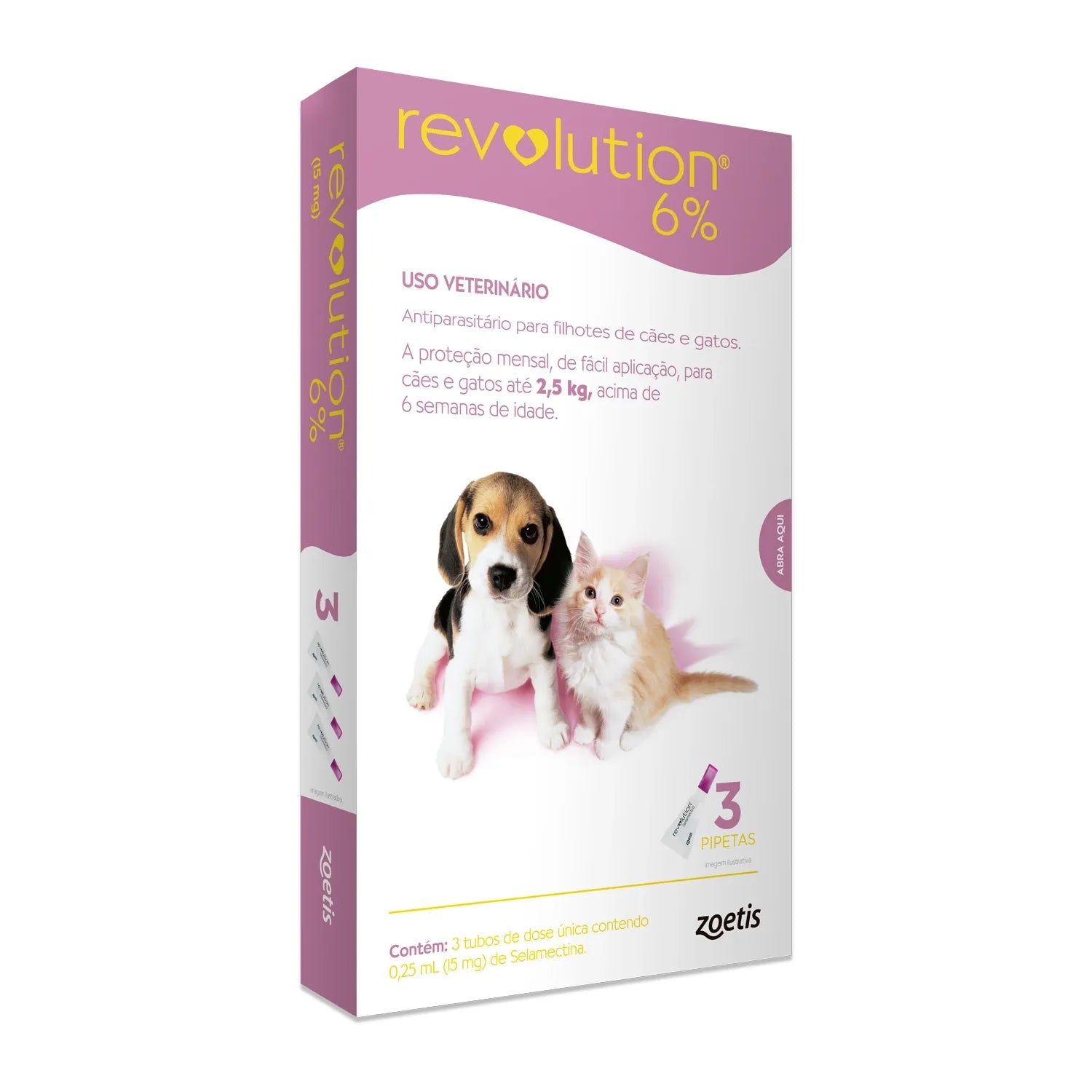 Revolution 6% para Cães & Gatos até 2,5 kg