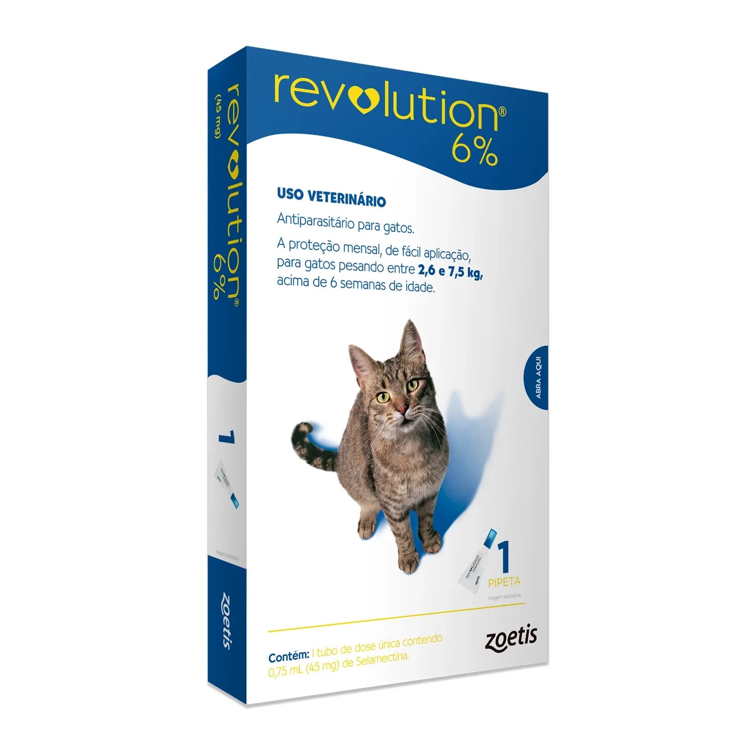 Revolution 6% para Gatos 2,6 a 7,5 kg