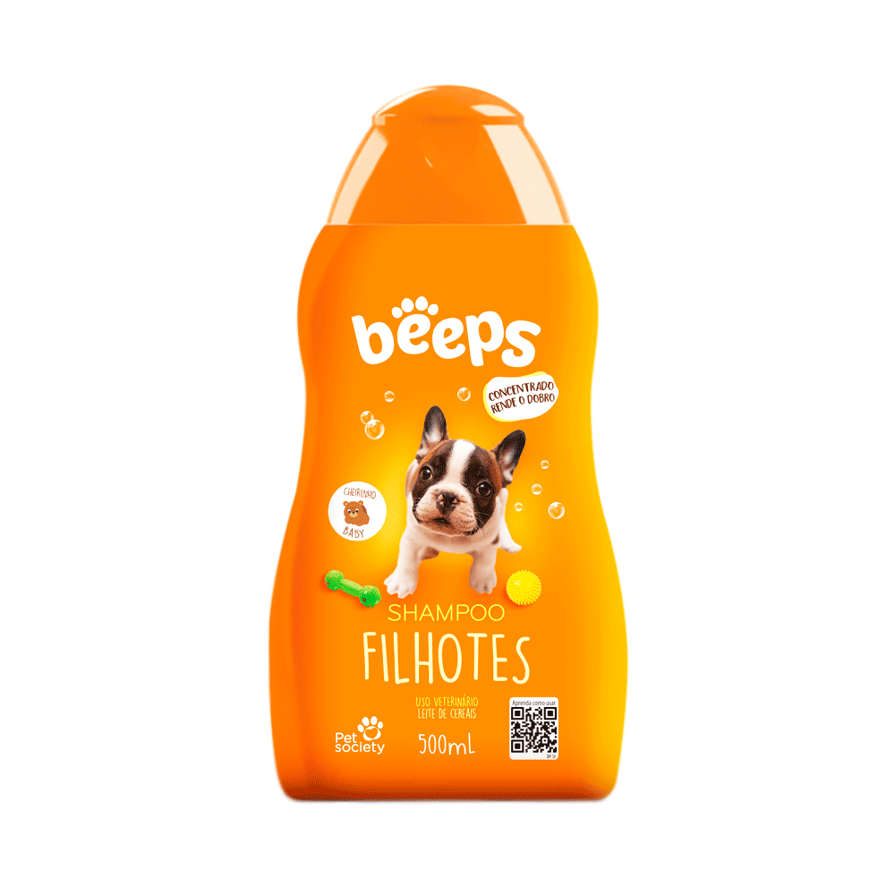 Shampoo Beeps Filhotes para Cães 500 mL
