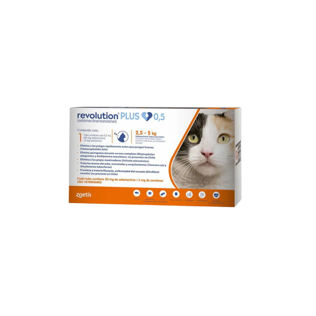 Revolution Plus Gato 0,5 mL (2,6‑5 kg)