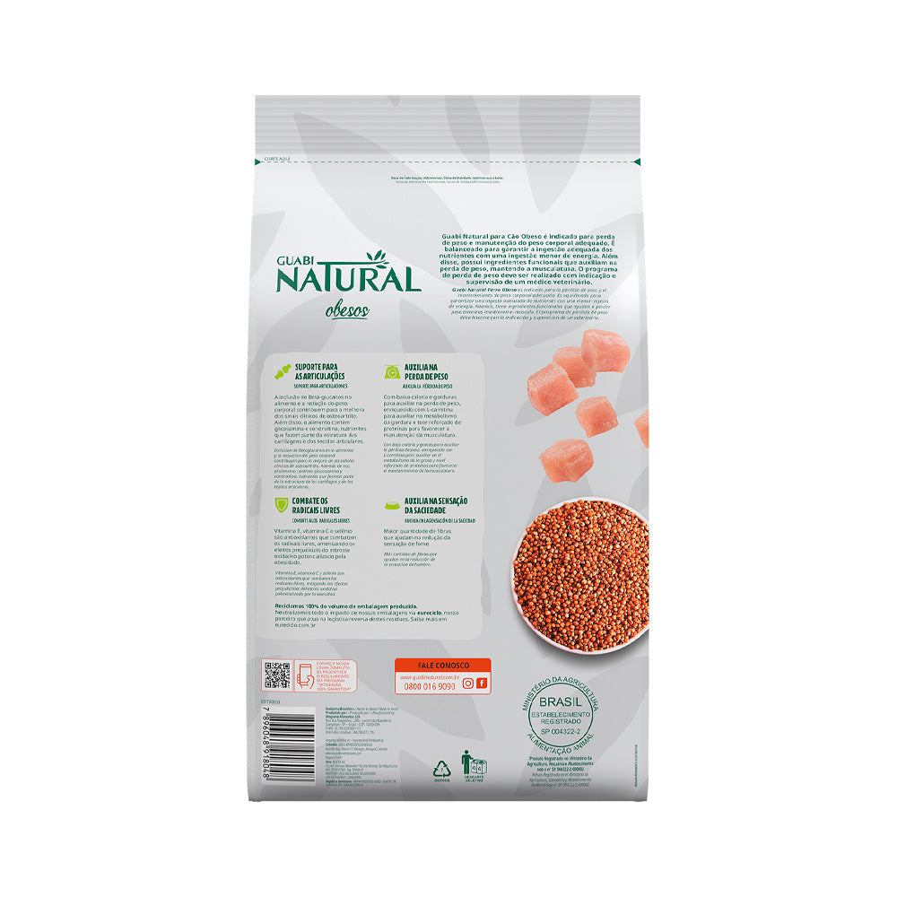 Ração Seca Guabi Natural Obesos para Cachorros de Porte Pequeno