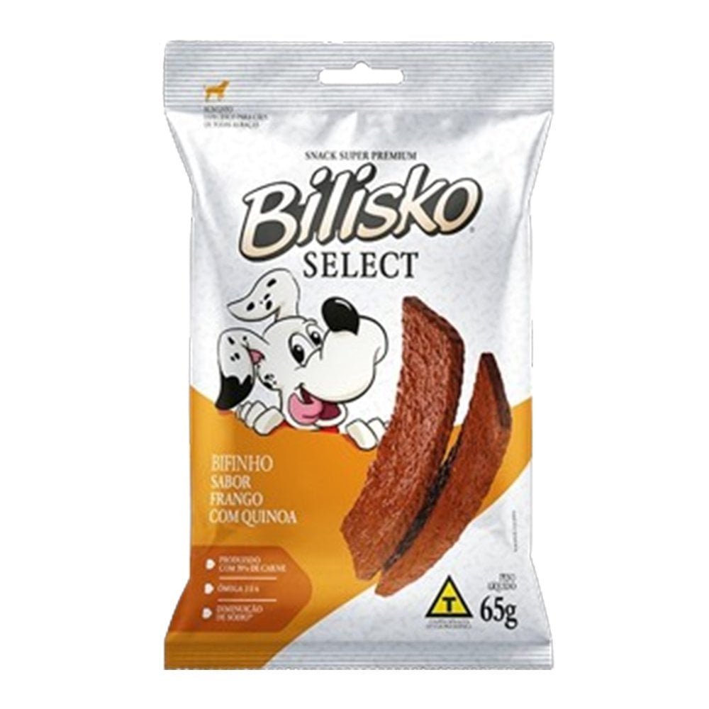 Bifinho Bilisko 65 g – Sabores Carne, Frango, Fígado, Maçã & Cenoura