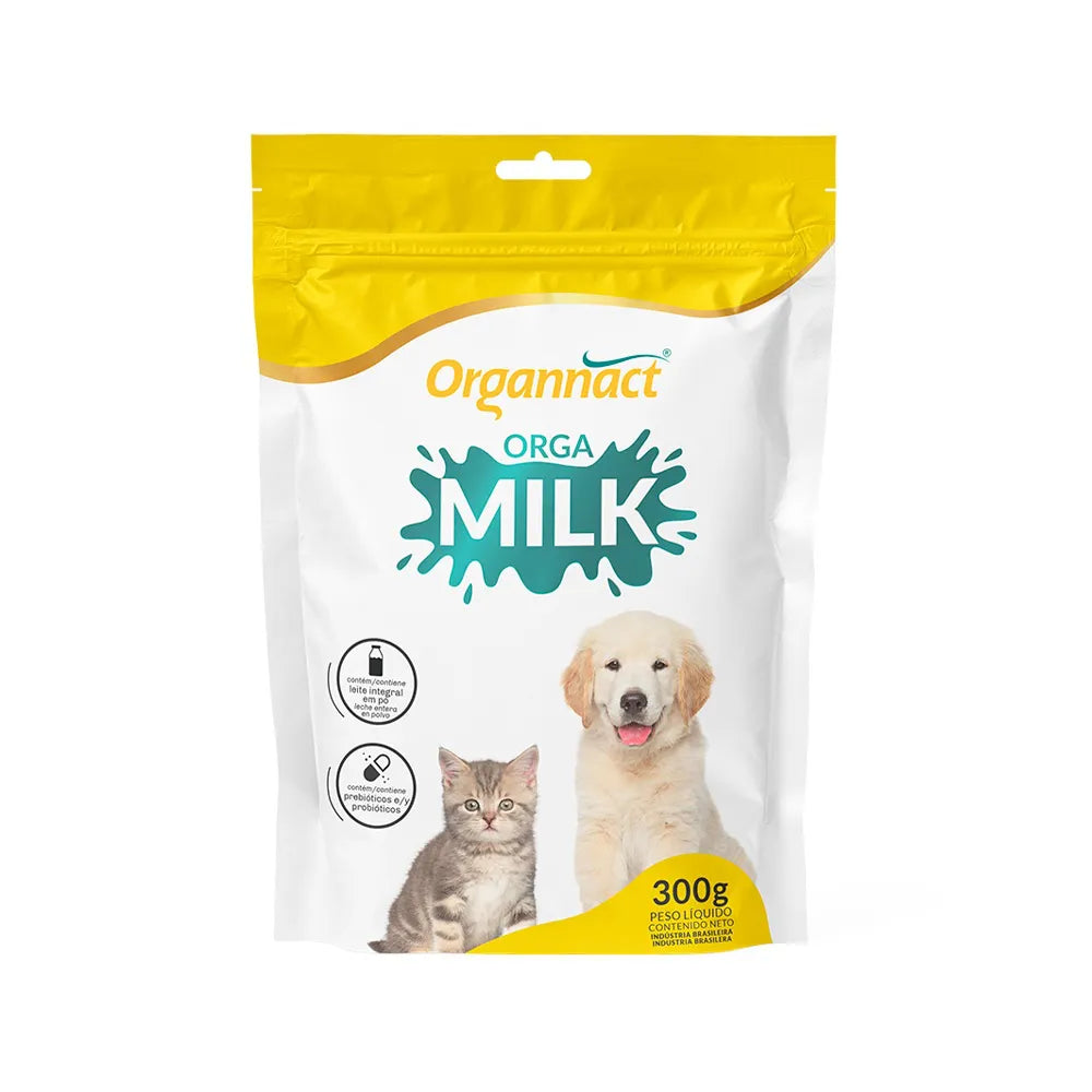 Orga Milk Organnact Substituto do Leite Materno para Filhotes