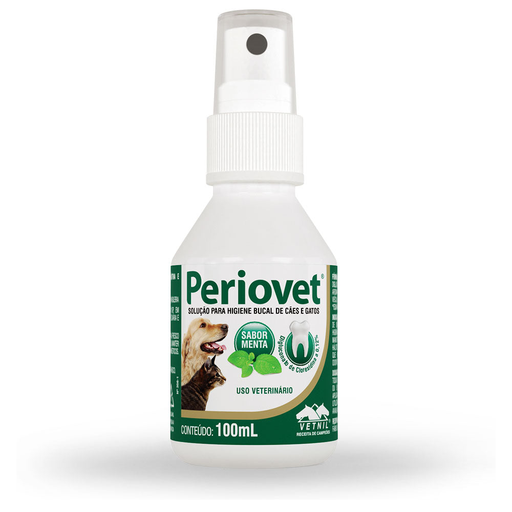 Solução Dermatológica Vetnil Periovet Spray para Cães e Gatos